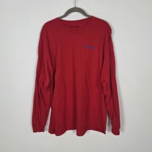 Columbia Vibrant Red Long Sleeve Tee
